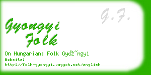 gyongyi folk business card